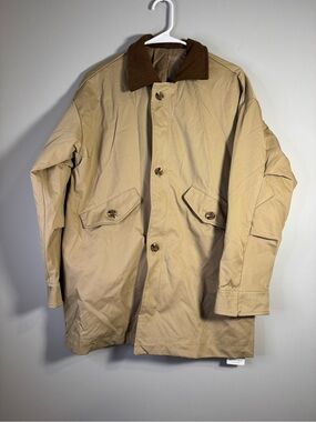 Dazy oversized Coat with Contrast Collar Womens Small